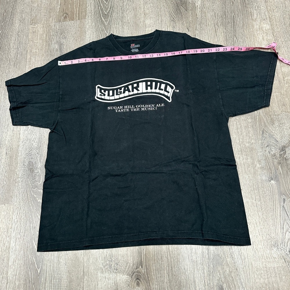 Sugar Hill Golden Ale Taste the Music TShirt Mens XL Black Music Festival TShirt - Picture 4 of 9